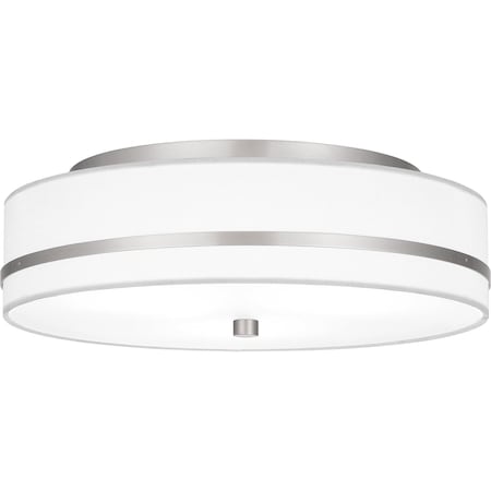 Quoizel Flush Mount Flush Mount 3 Lights Brushed Nickel QFL6180BN